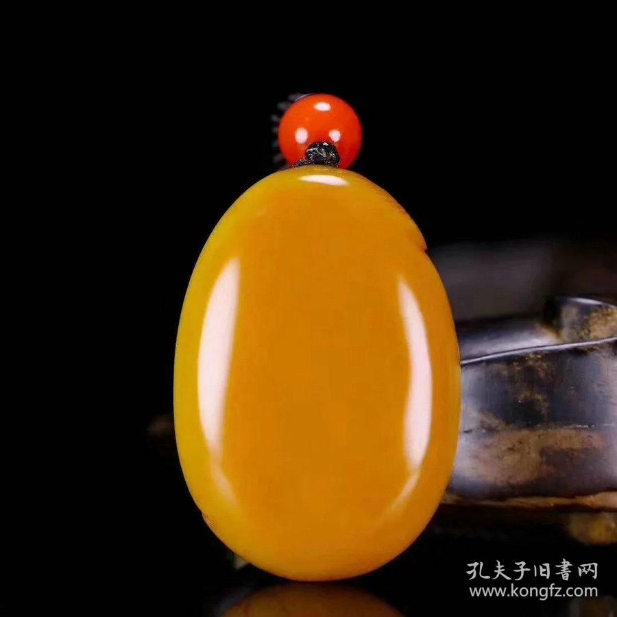 和田黄玉籽料年年有余wdv41克49x34x14mm
