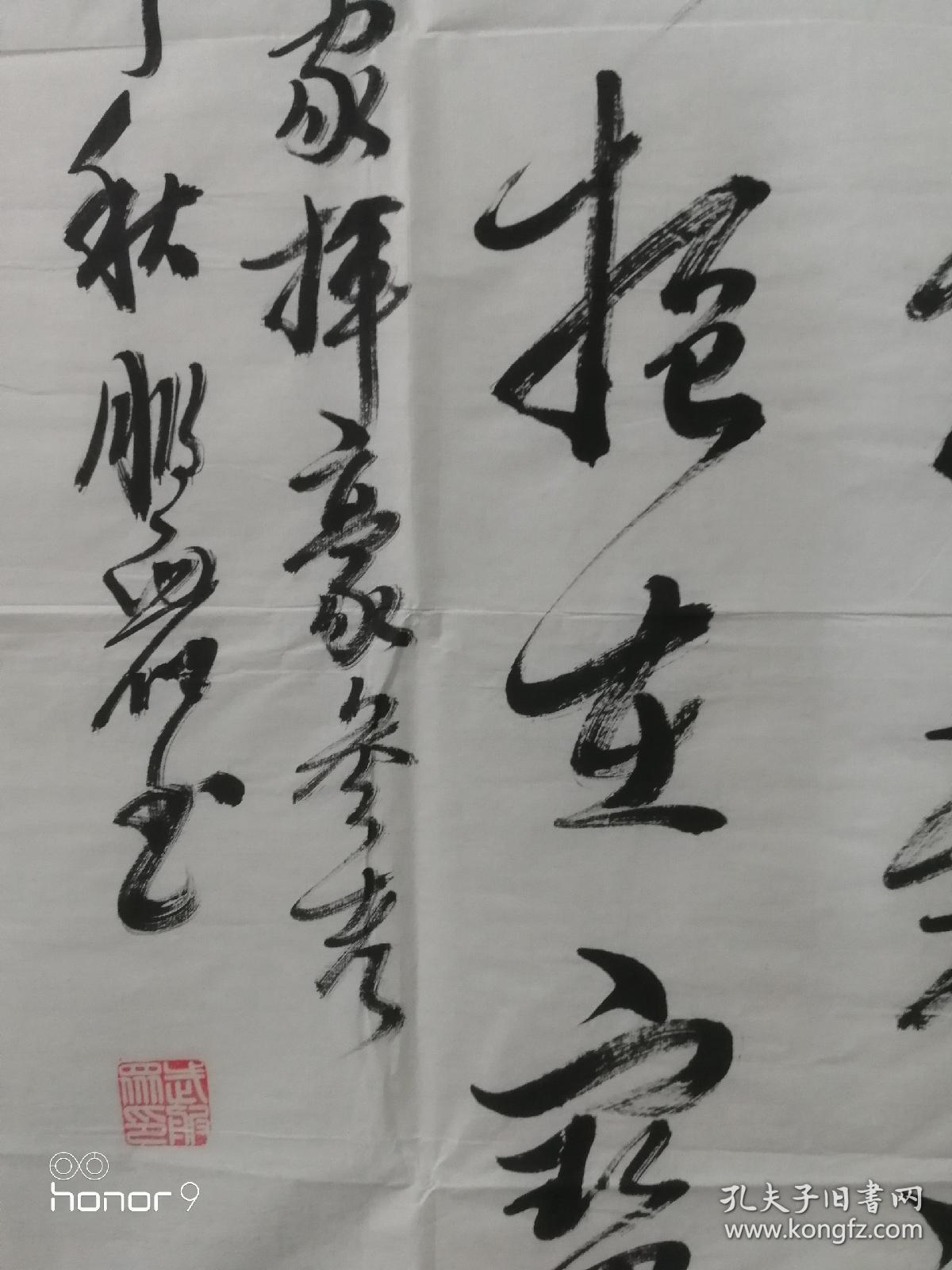 武服众,自幼酷爱书法艺术,数十年笔耕不辍,其书法,楷,隶,行,草皆工