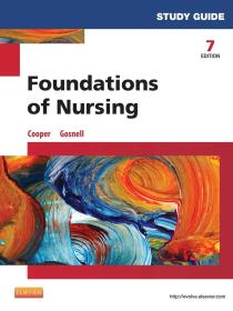 Study Guide for Foundations of Nursing, 7e