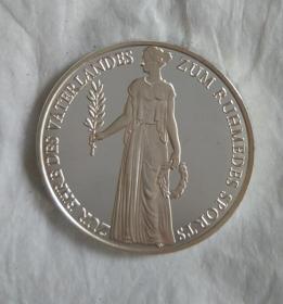 35mm1936柏林大会纪念章镀银欧洲硬币