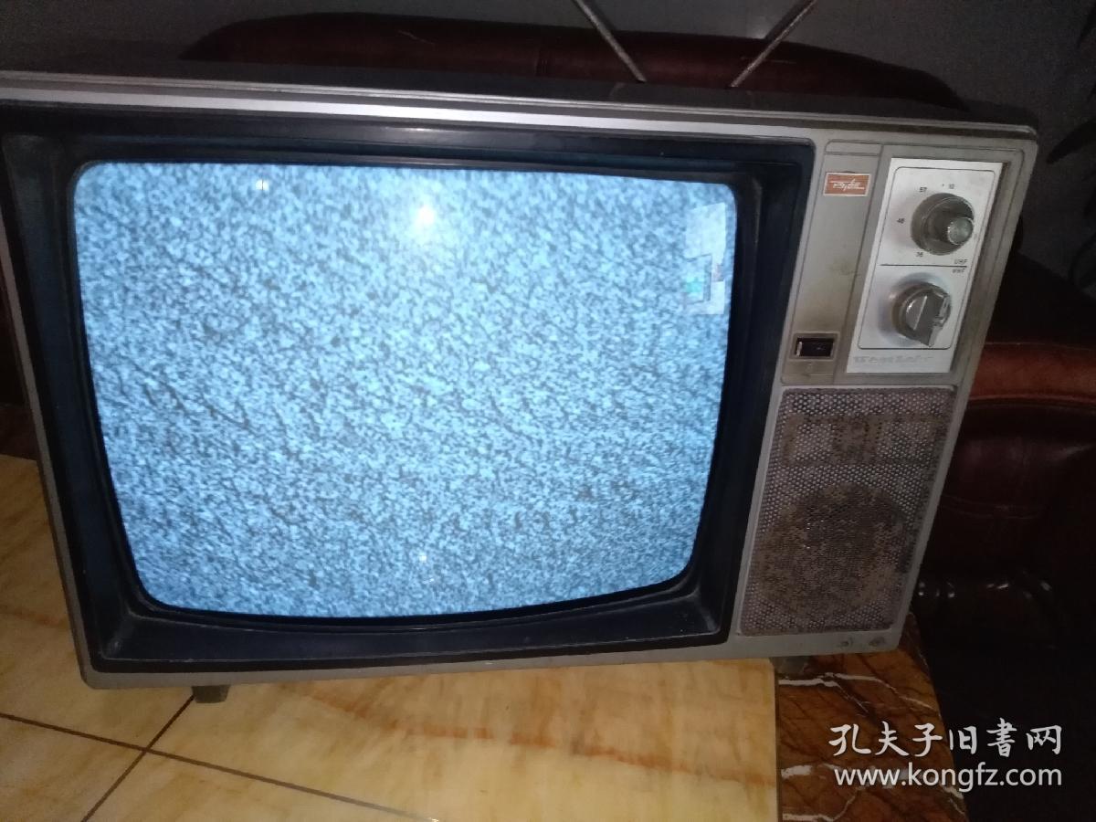 西湖牌44hjd1-1黑白电视机(90年代1)