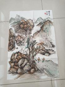 中国美协会员河南安阳著名画家许文宾作品3平尺保真