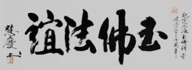 慧庆法师 书法 中国佛教协会副秘书长安徽省佛教协会第一副会长九华山