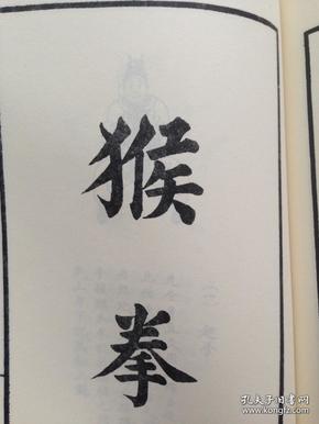 清代民国武术珍本 高清复印 :私藏古本 猴拳拳谱二十六式一册全