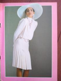 彩版美女时装插页，80年代时装2，（单张）