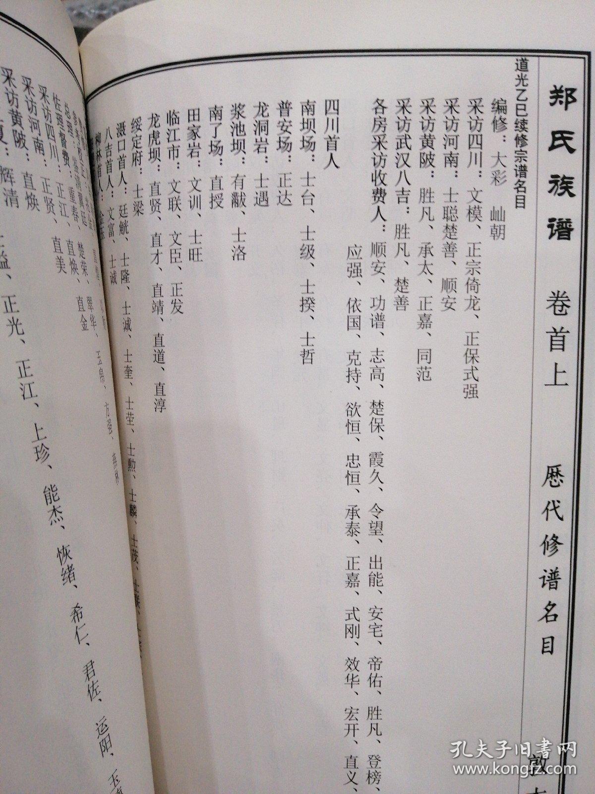 郑氏族谱(上册)