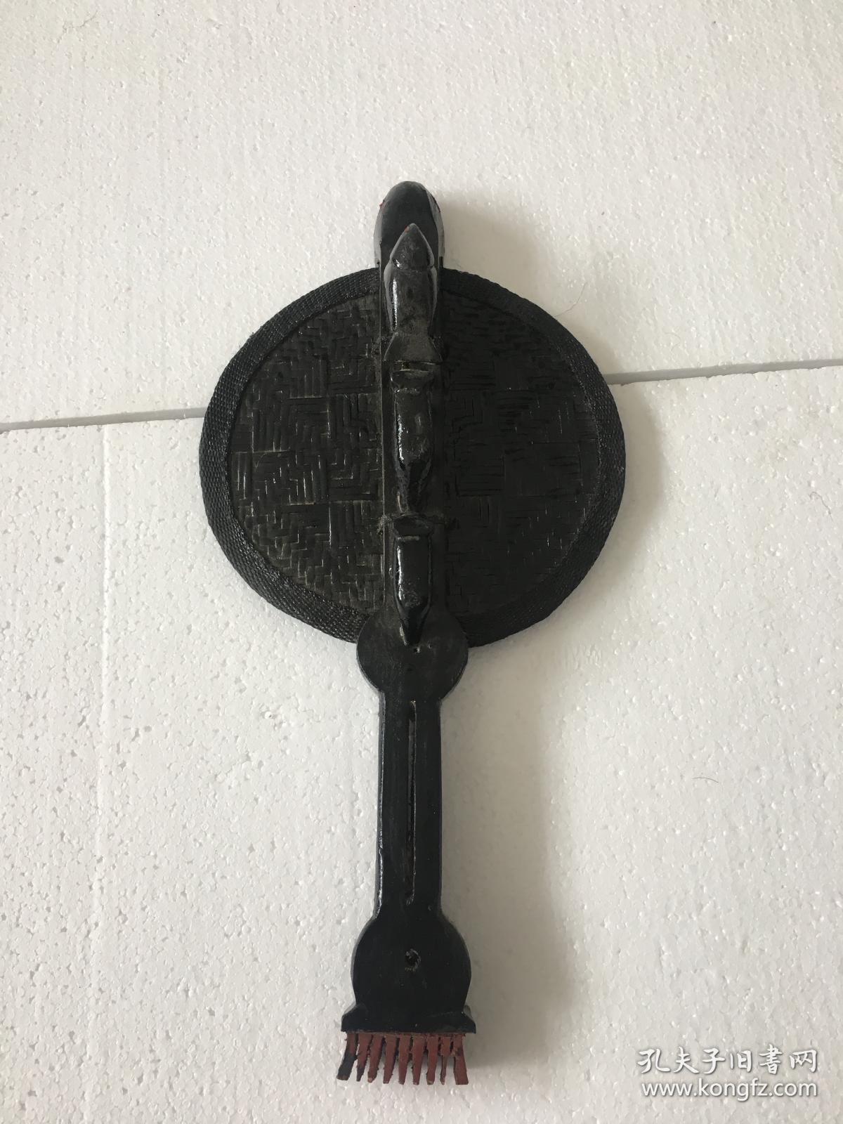 彝族毕摩法器法具《法扇 彝语叫"切克"qi ke 35cm