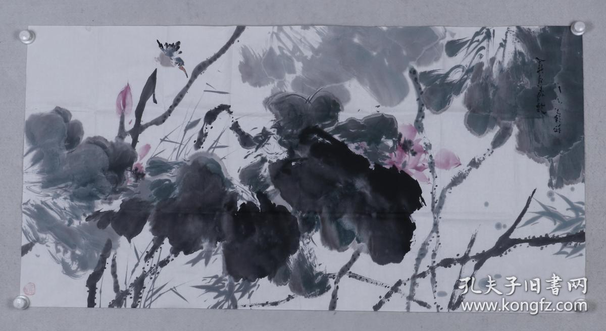 师从郝华,著名画家 苏 小梅 水墨画作品 《夏日荷塘》
