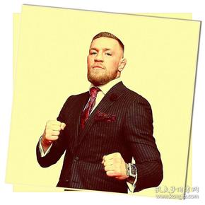 康纳麦格雷戈嘴炮 mma ufc 复古怀旧牛皮纸海报 珍贵老照片 装饰画