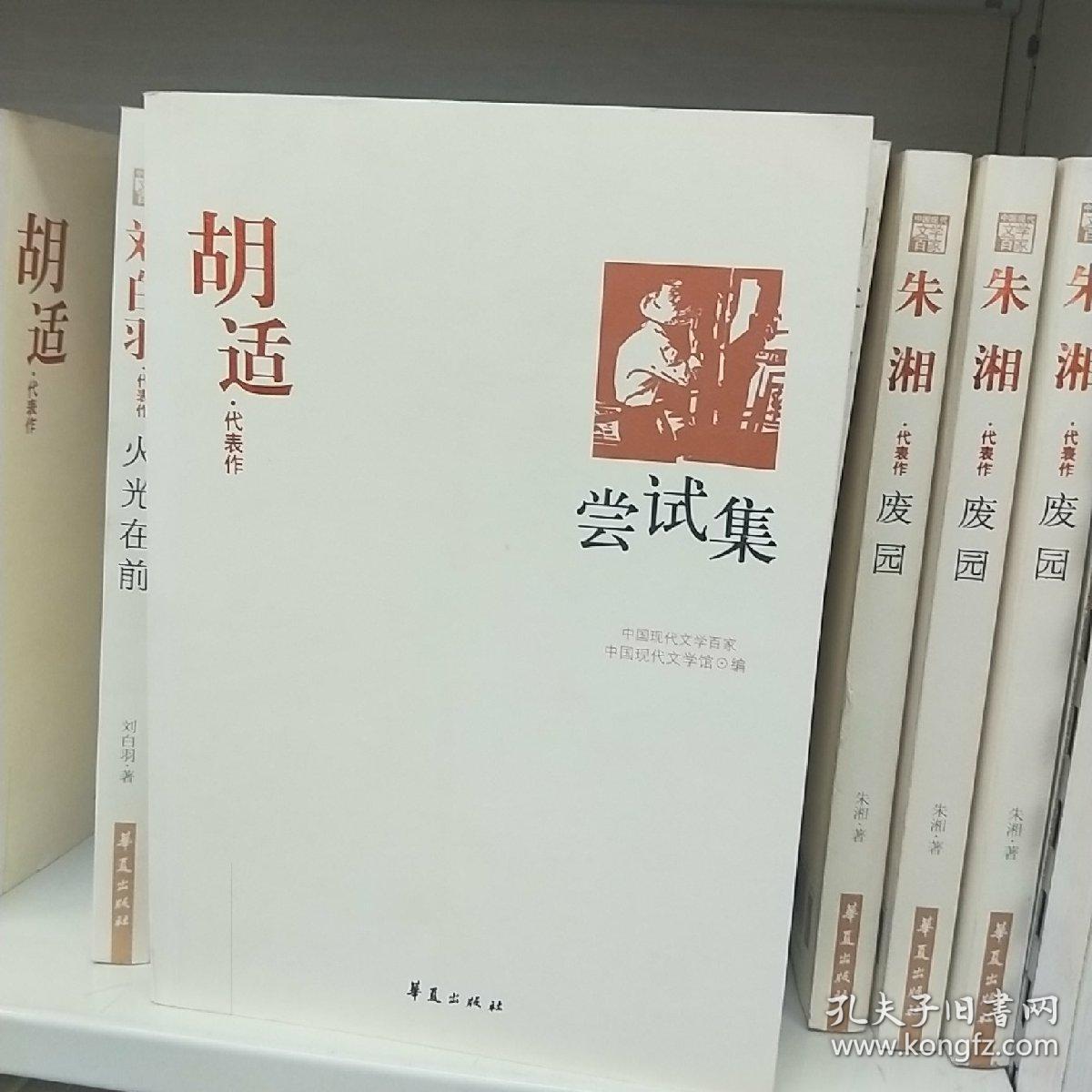 胡适代表作:尝试集:中国现代文学百家