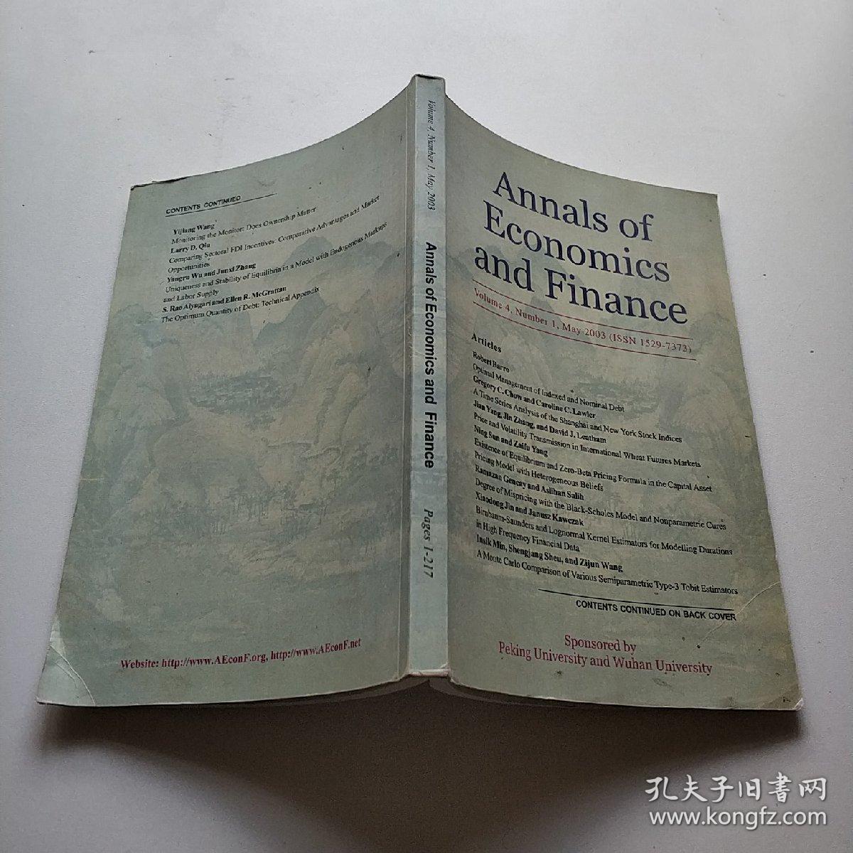 Annals of Economics and Finance(欧洲联盟)