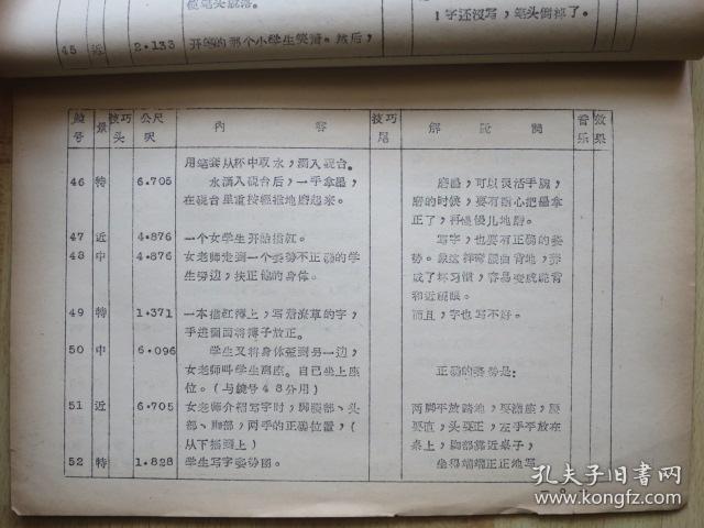 护甲等佳品另附1963年原版电影完成台本一册孤本珍品原版正品电影胶卷