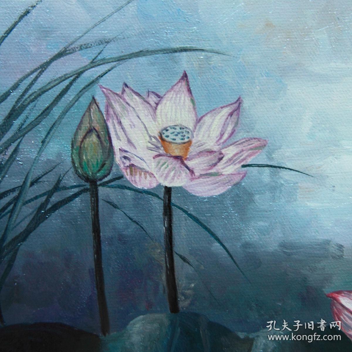 陈兰雪油画莲的心事4545