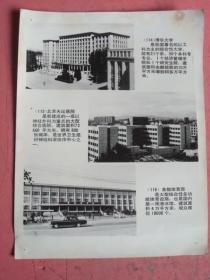 老宣传照相一组《清华大学》《北京天坛医院》《首都体育馆》