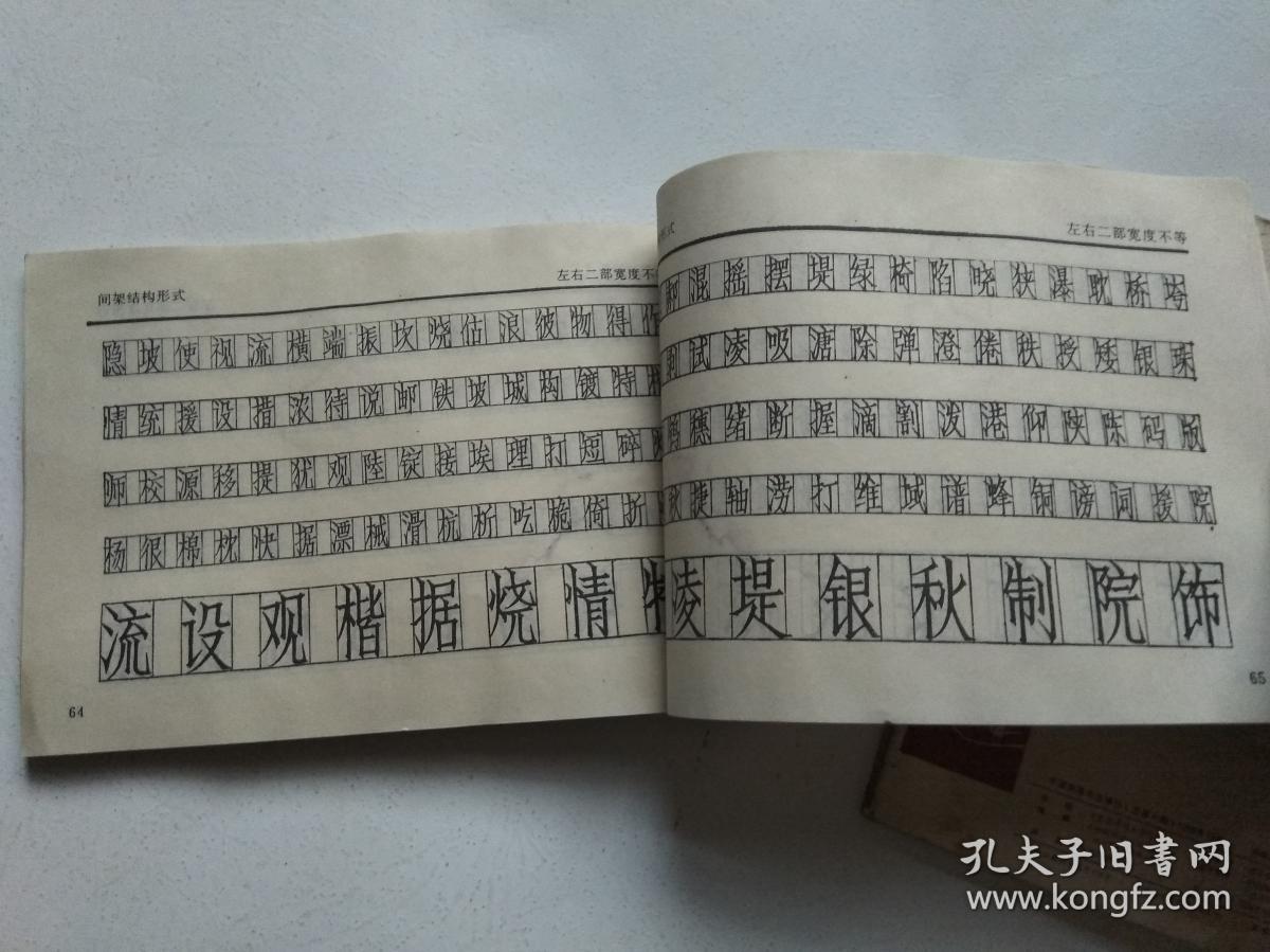 钢笔仿宋字书法,特等奖钢笔字帖2本合订