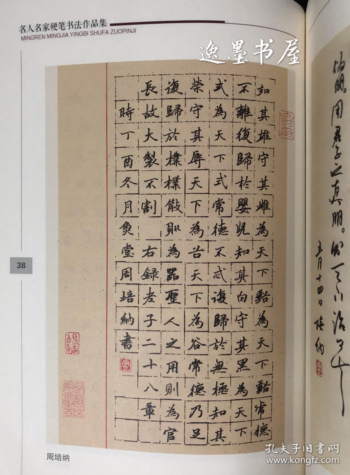 藏品书)名人名家硬笔书法作品集(汇聚当代书家如王正良,曹宝麟,骆恒光