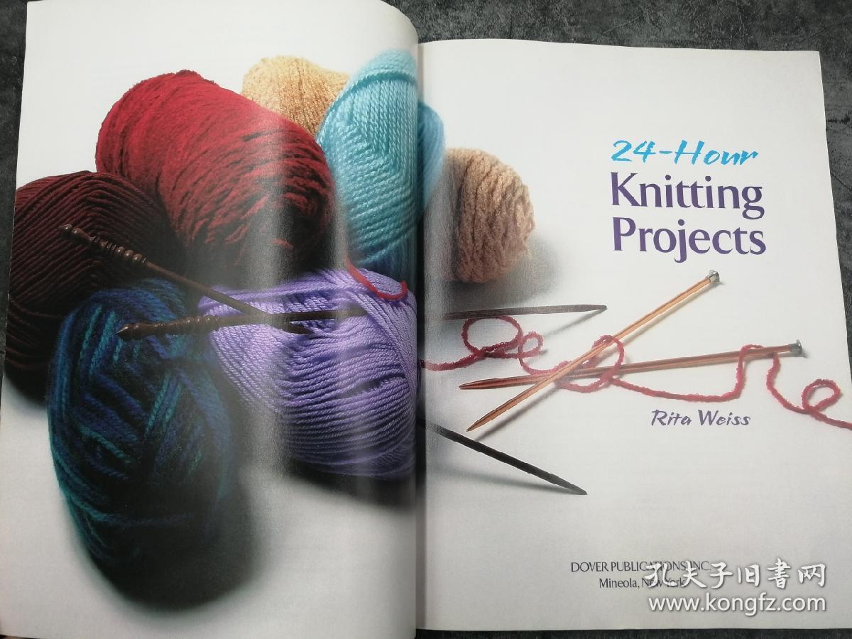24-hour knitting projects (dover knitting, crochet, tatting