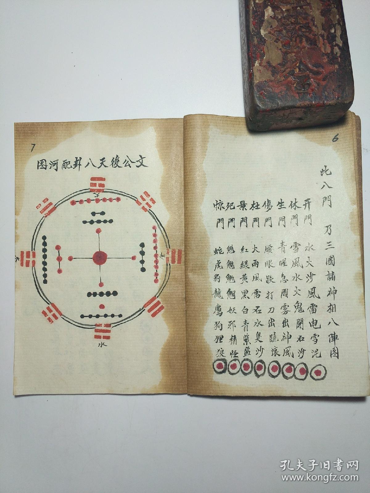 b1017 湖南,罕见儒门徽国文公法脉系列02《文公八门周易八卦》八门藏