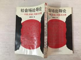 社会场论导论 中国：困惑、问题及出路