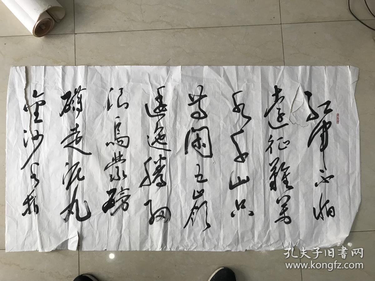 武彦文 书法,红军不怕远征难,万水千山只等闲.八尺对开