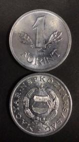 现货匈牙利1福林硬币 50枚散装 大 年份随机发货