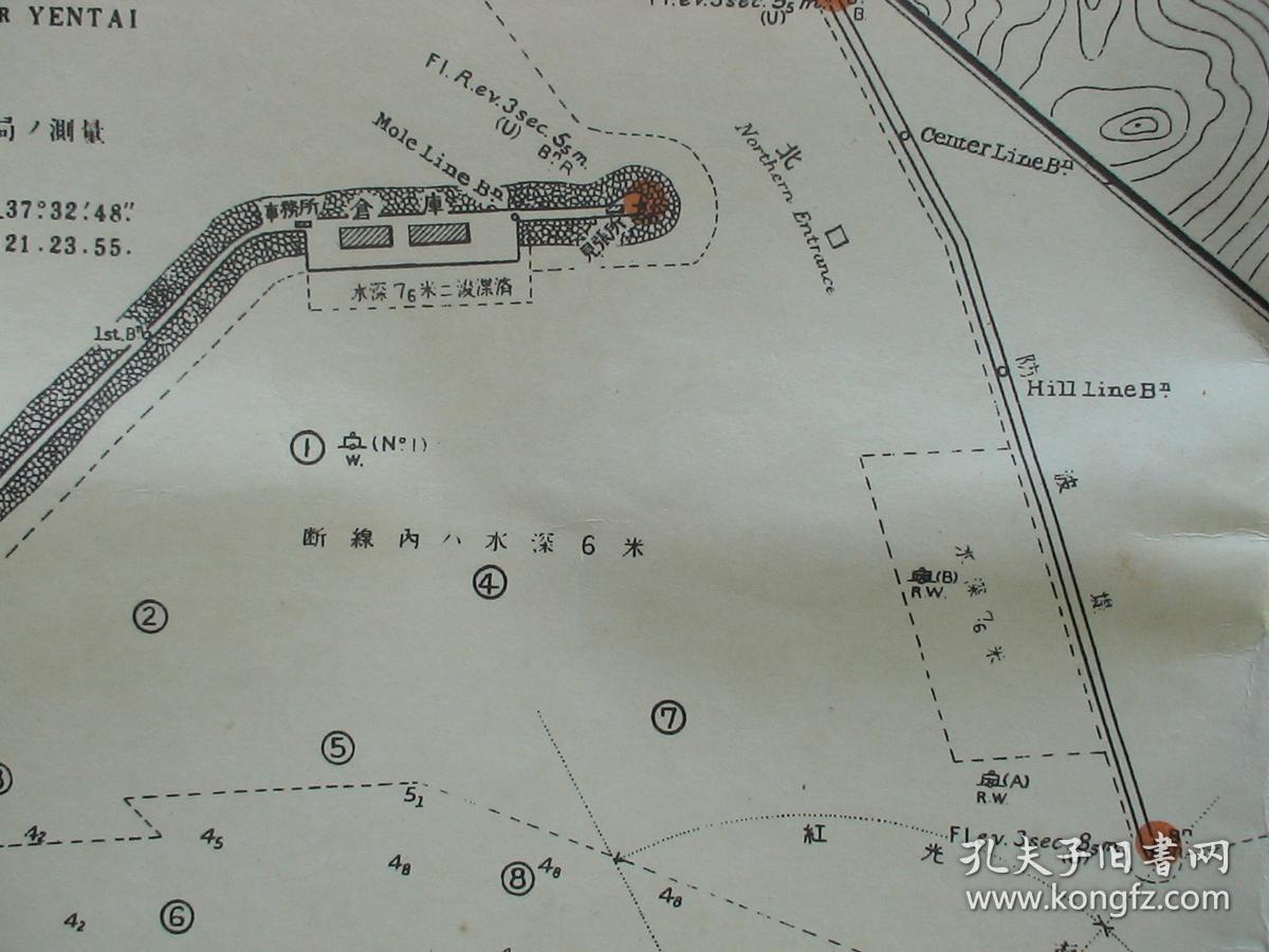 1933年山东省烟台侵华老地图!