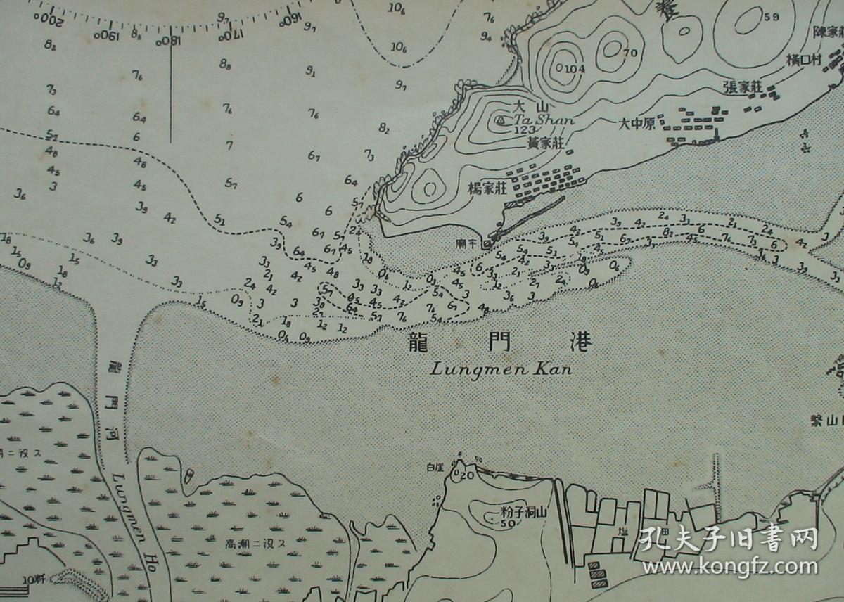 1933年山东省烟台侵华老地图!