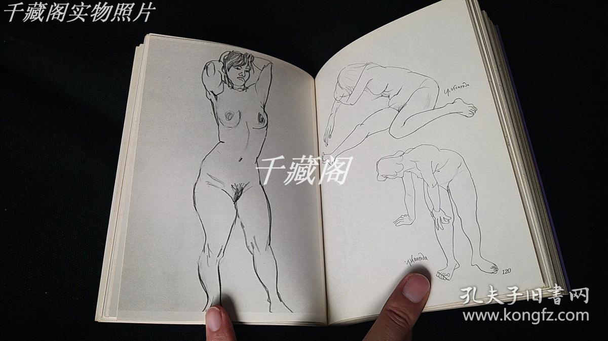关于女性人体素描的日文原版书(含模特图片)