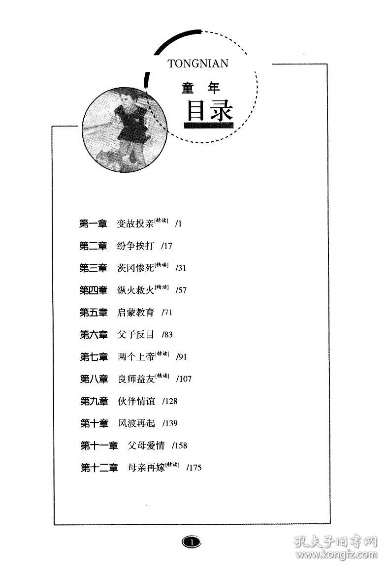 藏书阁全本名著阅读系列 童年 全方位批注 无障碍阅读