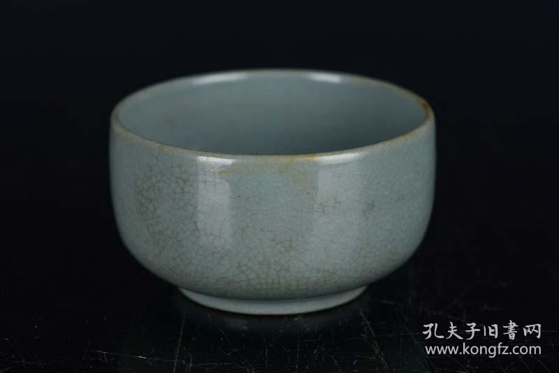 宋汝窑天青釉钵碗