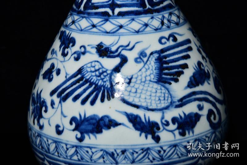 元青花凤纹玉壶春