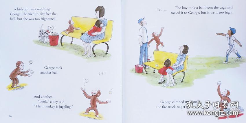 好奇猴乔治 英文原版绘本 儿童故事图画书curious george collection