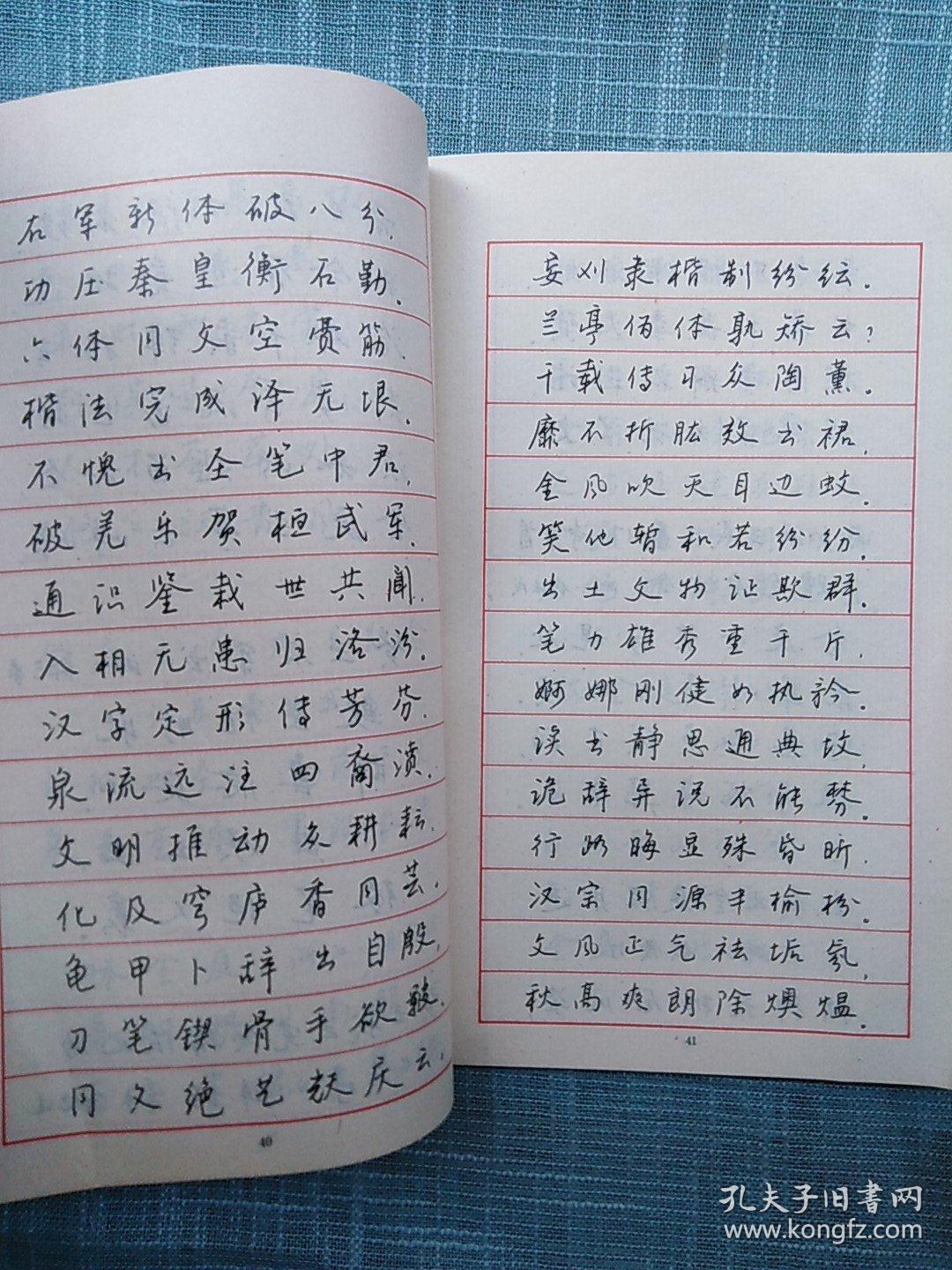 书圣故地金庭近代诗选-----系列钢笔字帖行书(王正良书写)