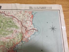 1930年日本印刷《日本交通分县地图-神奈川县