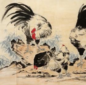 【徐悲鸿】写意花鸟 雄鸡一声天下白