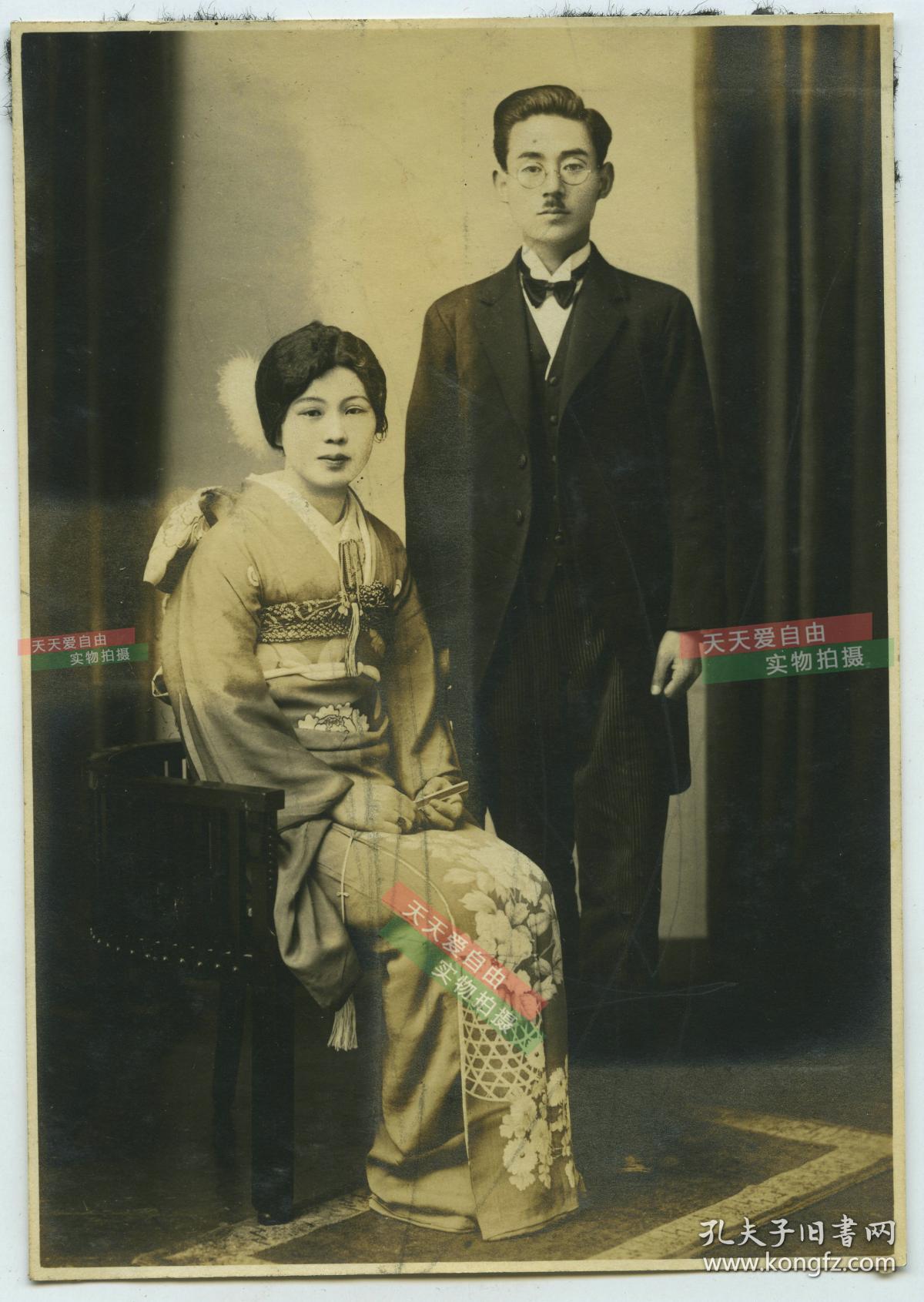 民国时期漂亮的日本和服少女老照片