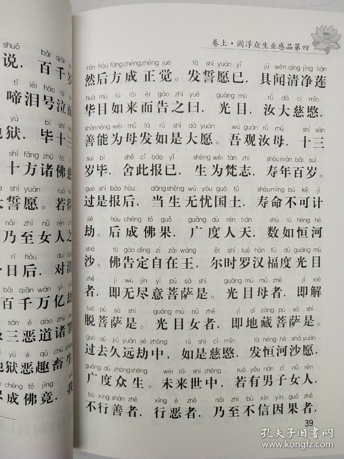 地藏菩萨本愿经 地藏经 简体拼音版 弘化常诵佛经 弘化社 正心缘结缘