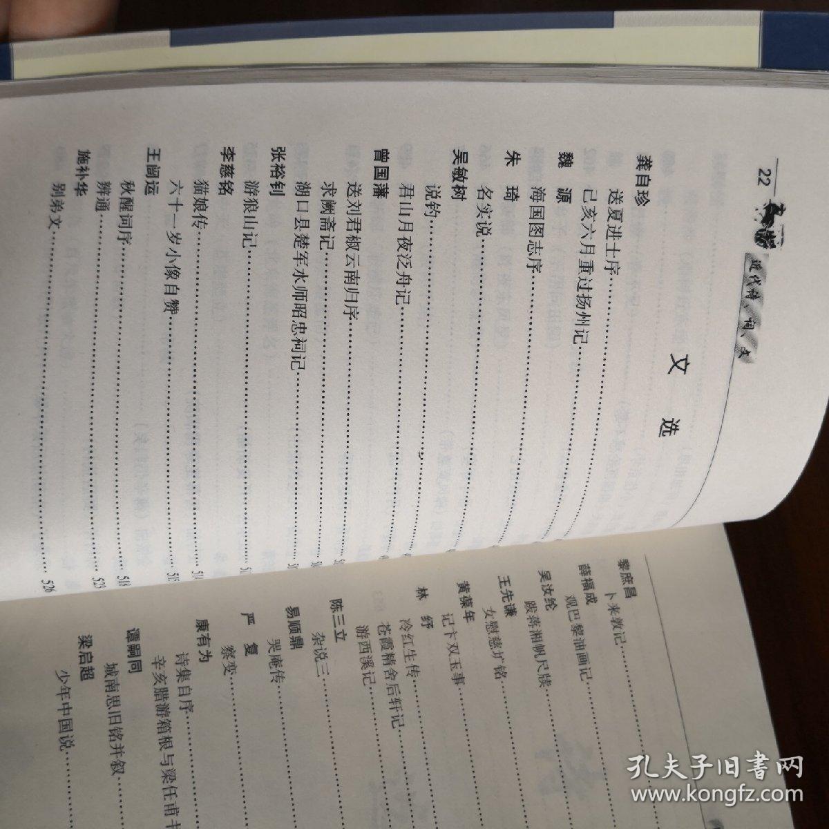近代诗,词,文