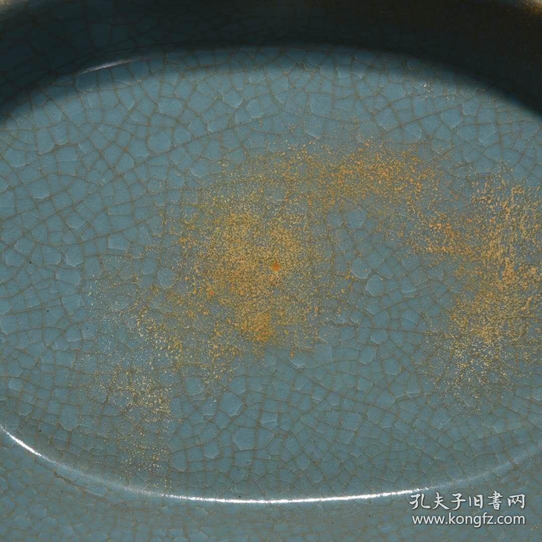 汝窑冰裂纹水仙盆4x17.5厘米h