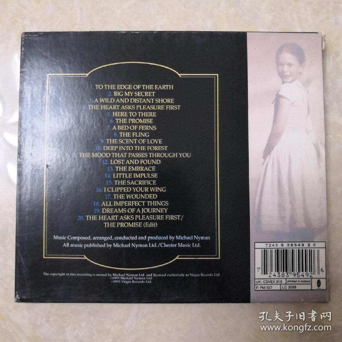 钢琴课the piano电影原声cd