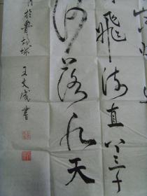 王文成书法诗一首带信封