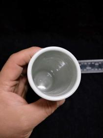 瓷器,青花釉里红笔筒,叶子底款,详情看图图片
