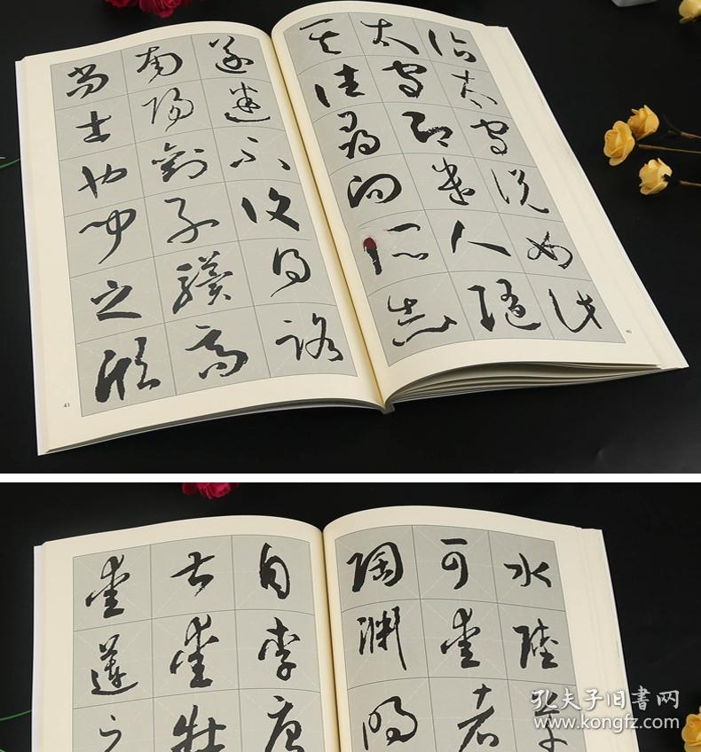 中国历代名碑名帖集字系列丛书 陆有珠 草书毛笔字帖书法临摹帖米字格