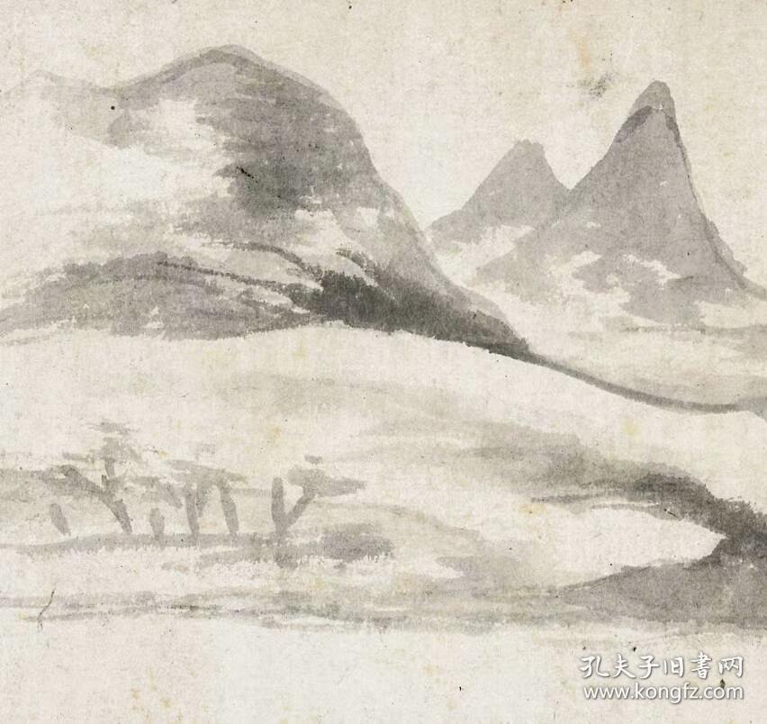 莫是龙,陈继儒-云山图.纸本大小21.4*570.27厘米.宣纸