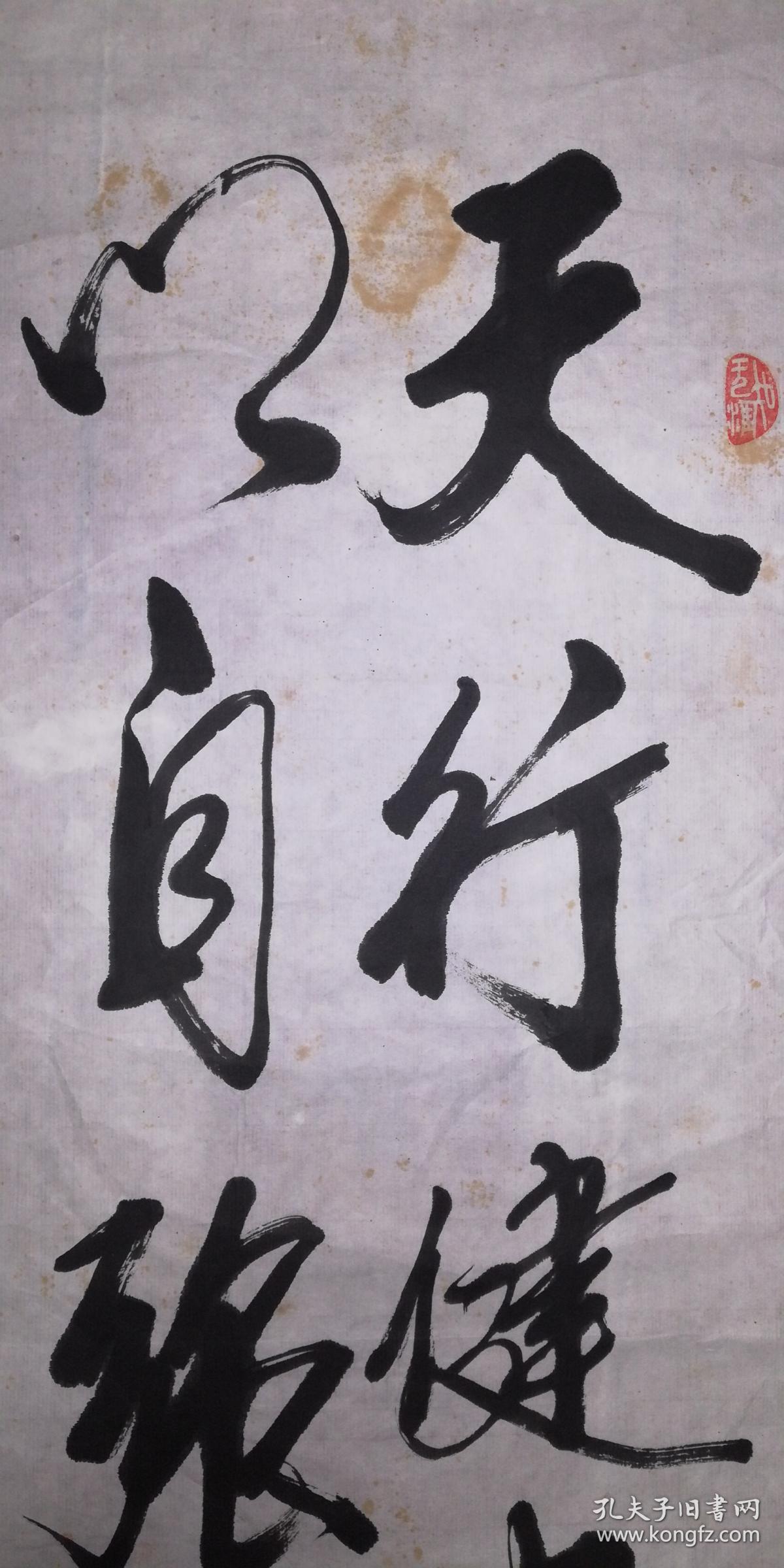 手书真迹书法:刘雪堂行书《天行健君子以自强不息》