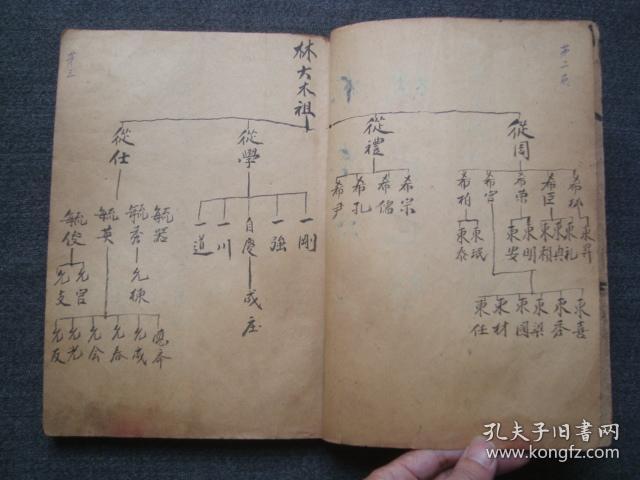 a4563民国18年手抄山东胶东栖霞《林氏族谱》,手抄孤本,山东地方家谱