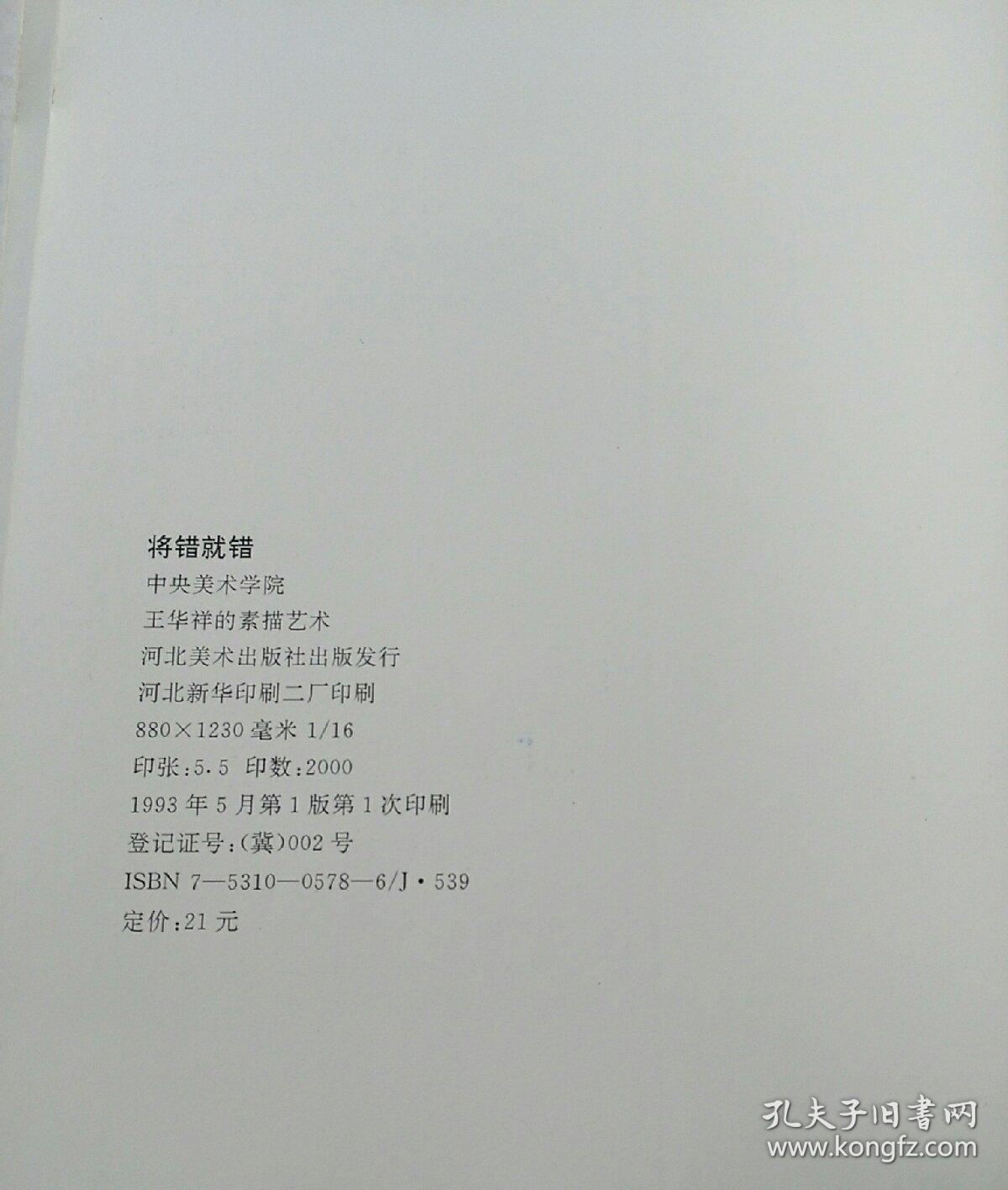 将错就错---王华祥的素描艺术