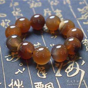真正的极品糖色玛瑙手链精品非常稀有,这是真正的天然原色无优化,无