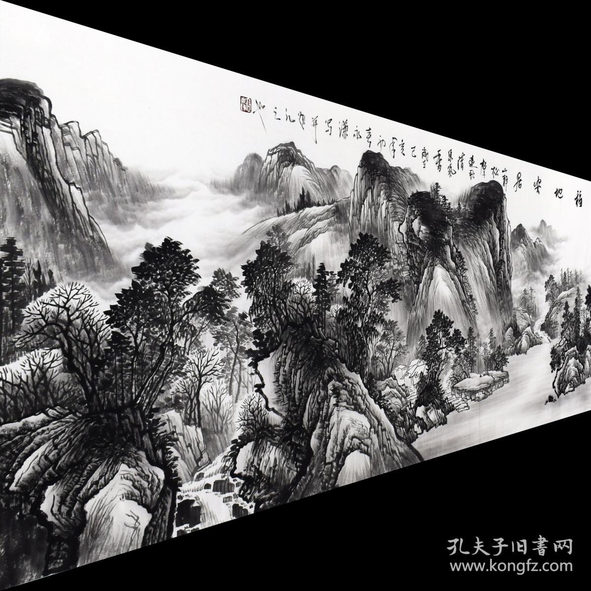 【保真】中美协会员,著名画家高永谦力作:福地安居