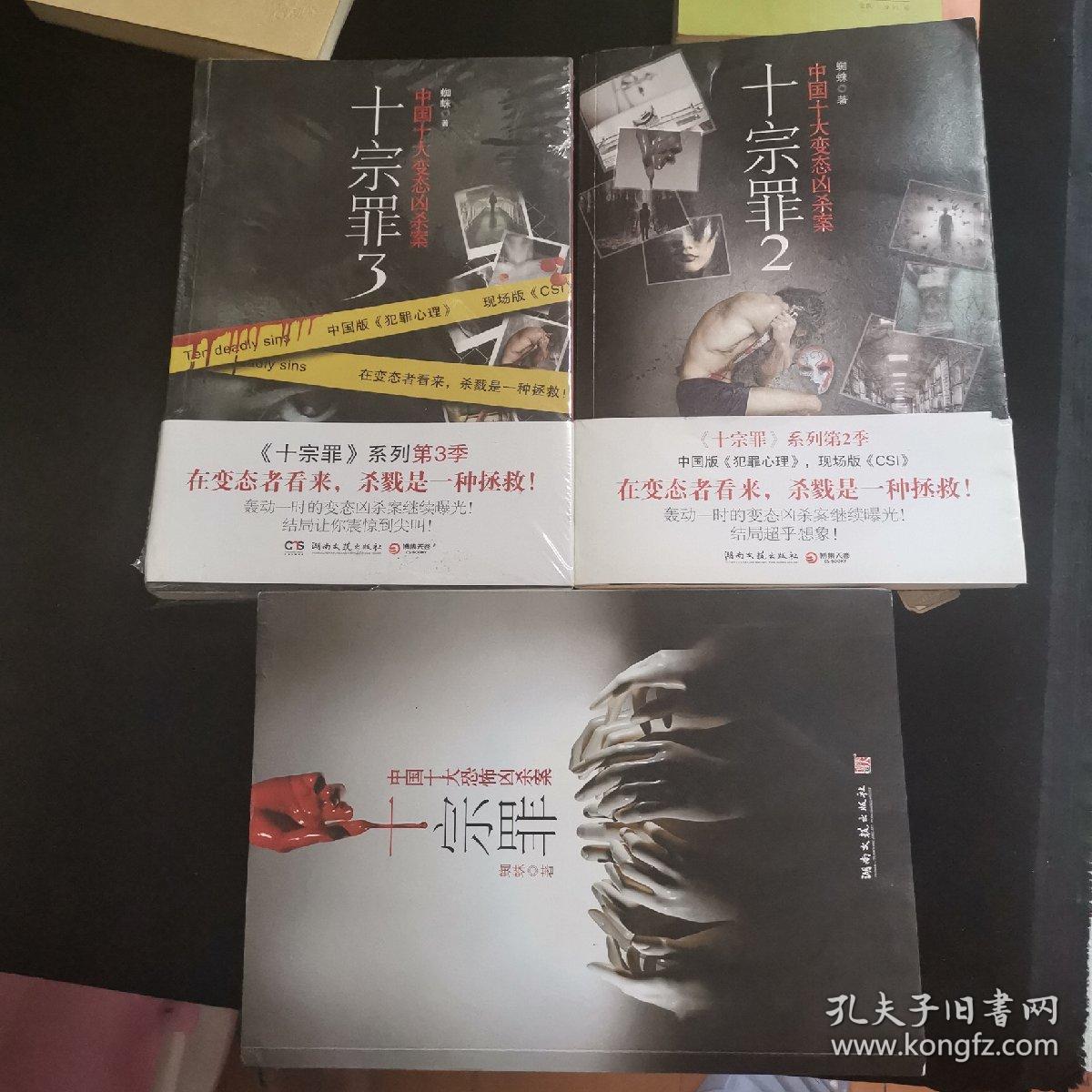 十宗罪1 2 3全套三本:中国十大变态凶杀案